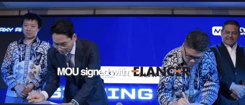 Signing the partnership with MAXY Academy, an IT education provider in Indonesia